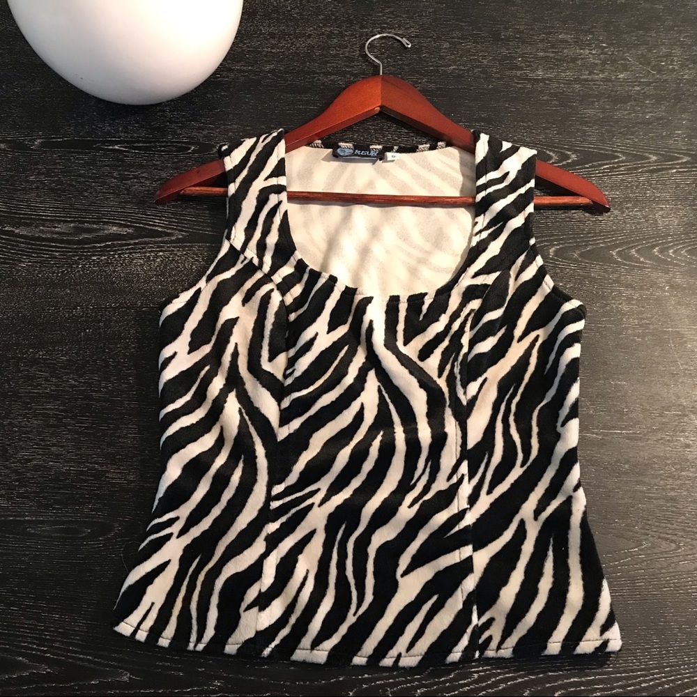 Zebra 🦓 Print Soft Felt Top